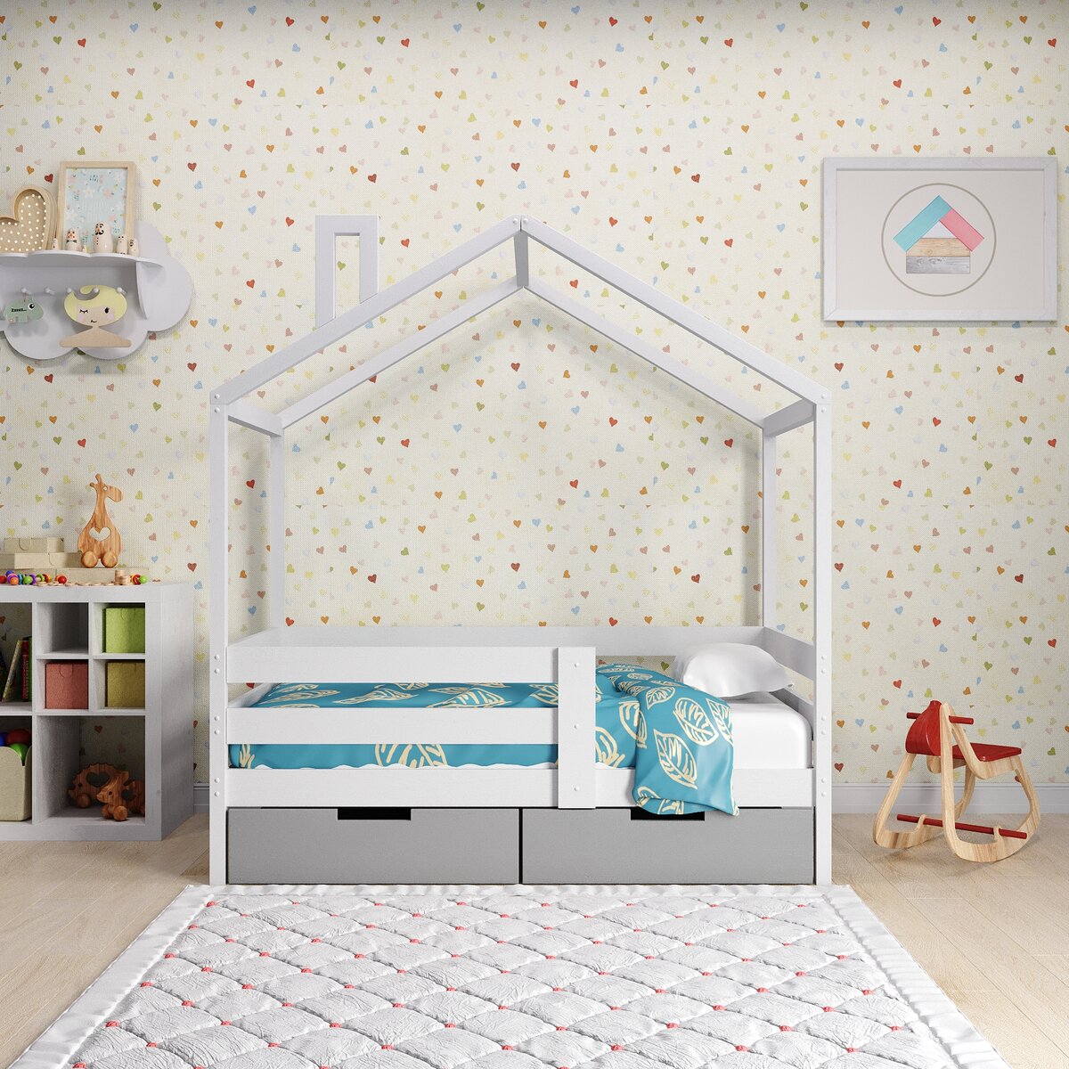 Кроватка домик Cottage Long side