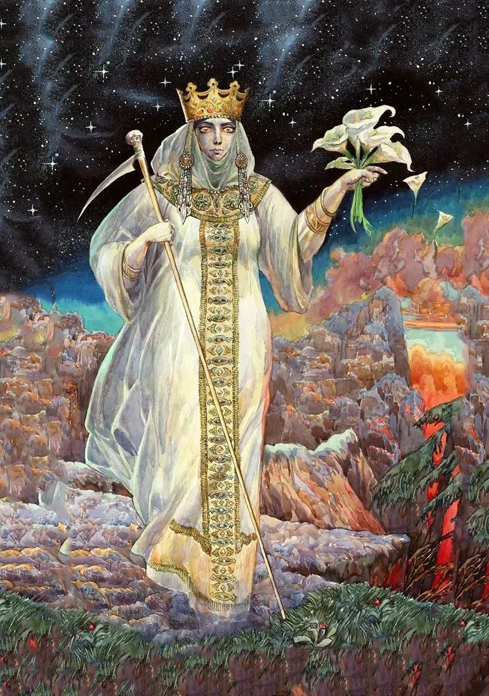 Как называется русский бог. Морена Славянская мифология. Славянская богиня Морана.