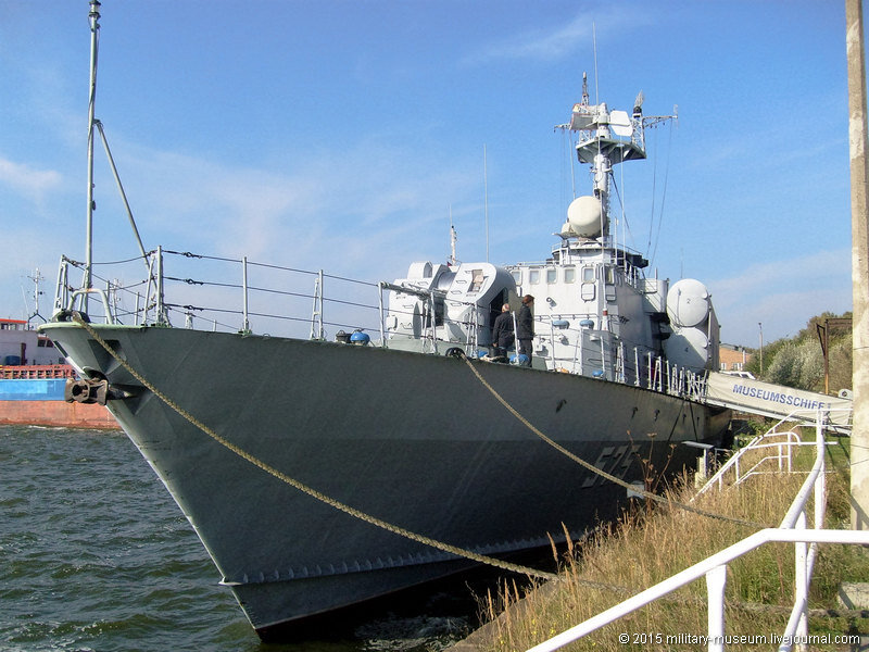 1. Большой ракетный катер ВМФ ГДР "Ганс Беймлер" (№575) в Пенемюнде