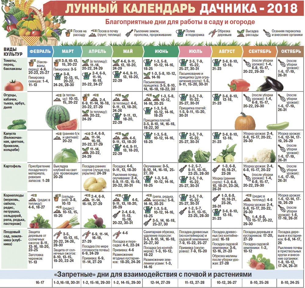 Дачный лунный календарь на апрель 2018 Родные сотки Дзен