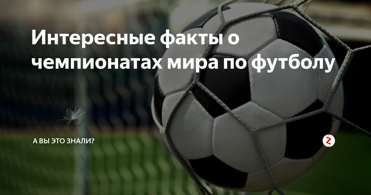 Интересные факты о чемпионатах мира по футболу | А вы это знали? | Дзен