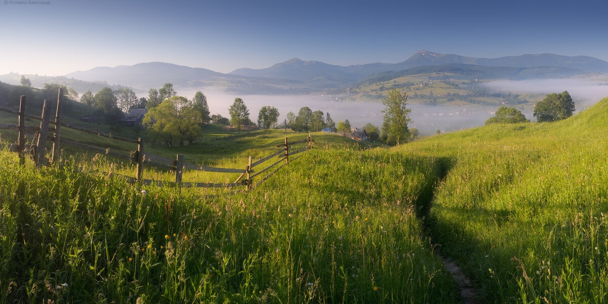 Горы Карпаты панорама