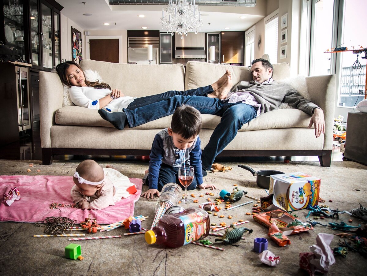 Фотограф Даниэль Гюнтер создает нестандартные семейные фотосеты, которые как раз являются полной противоположностью глянцевым привычным картинкам © Danielle Guenther