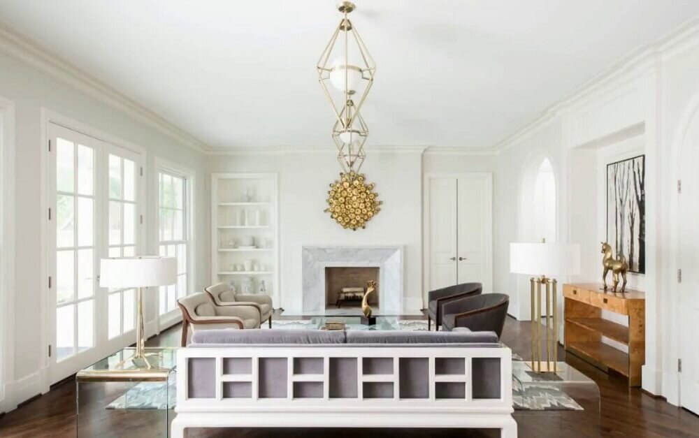 На фото: Асимметрия в дизайне интерьера