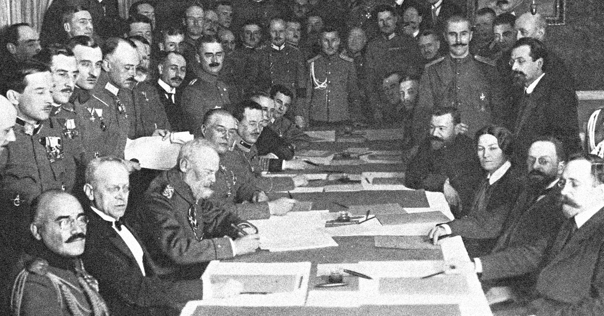 Брестский мир, заключение договора с Германией