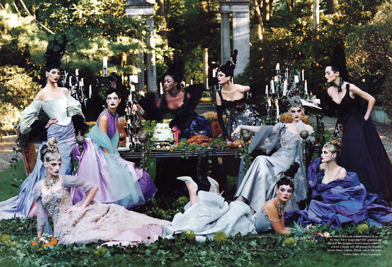A feast for the eyes (Стивен Мейзел, Vogue US, 1996)