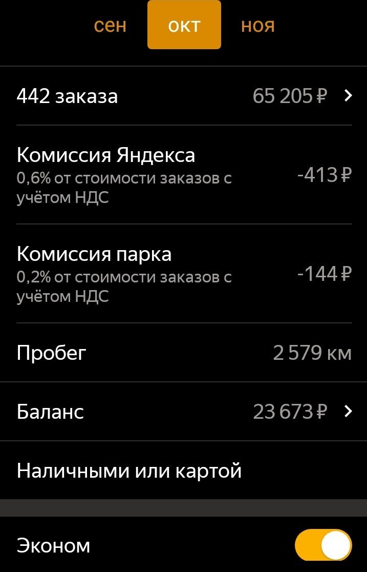 Скриншот из приложения  Таксометр