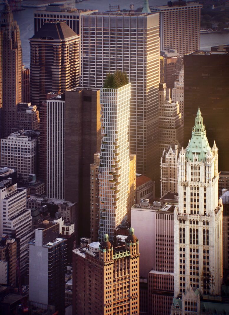 75 Nassau Street - будущий 40-этажный жилой небоскреб. Изображение by ODA