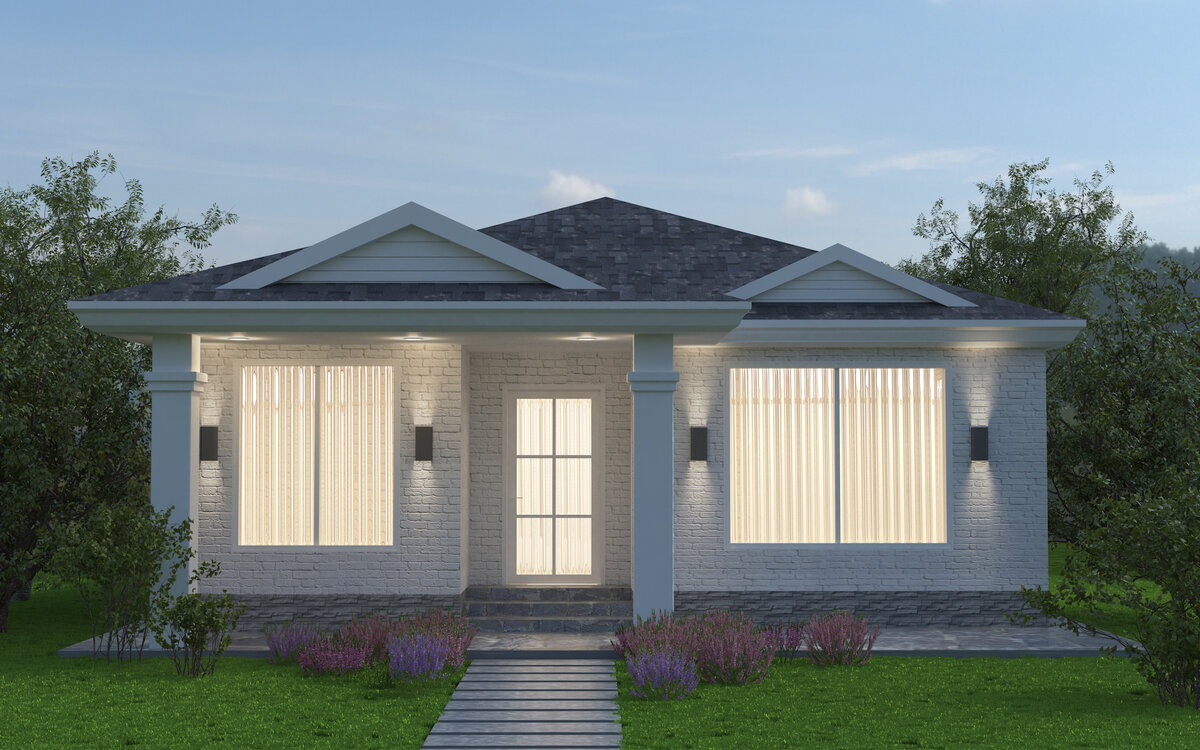 Одноэтажный дом 120 м2