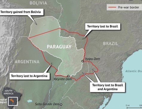 Границы Парагвая до начала войны