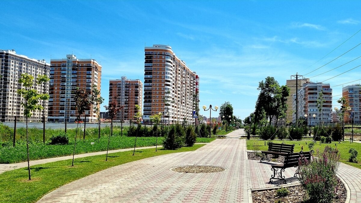 Парки и скверы между дворами