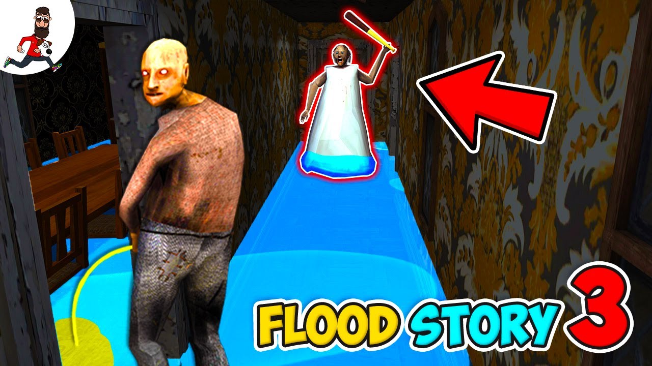 Flood in Granny 3 house (full Story) ★ funny horror animation Granny,  Grandpa, Slendrina moments