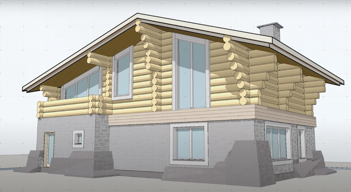 На объекте мансардная двускатная кровля