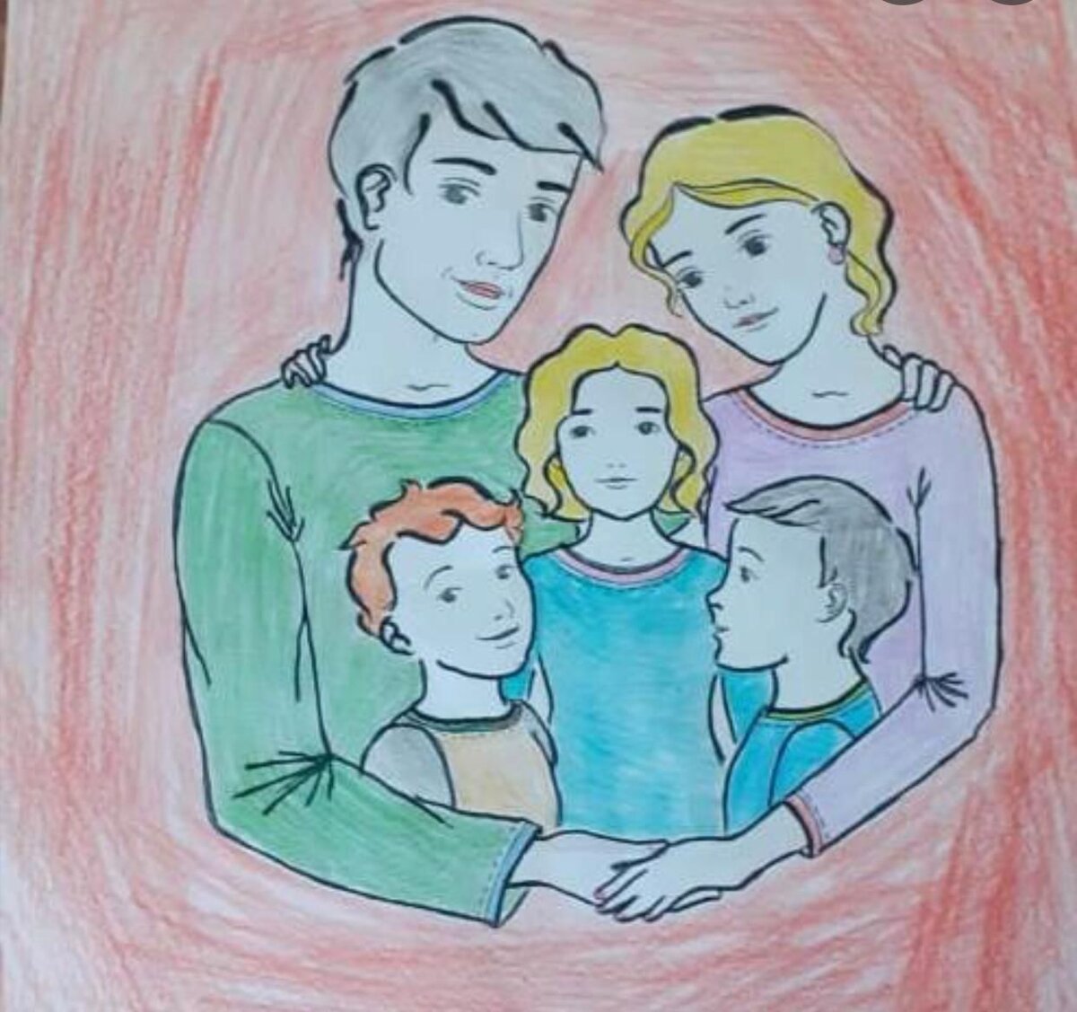 Рисунок из интернета. Семья мошенницы.