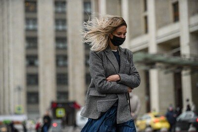    Ветреная погода в Москве ©Пелагия Тихонова РИАМО