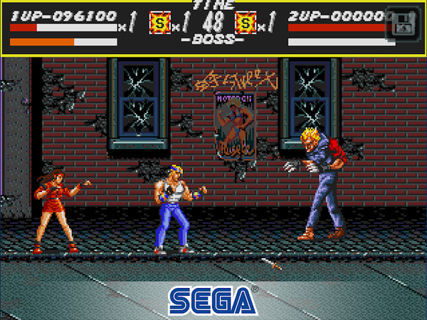 Скриншот из игры Streets of Rage. Изображение взято из Яндекс.Картинки