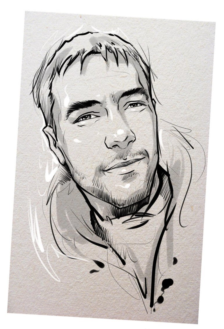 портрет карандашом