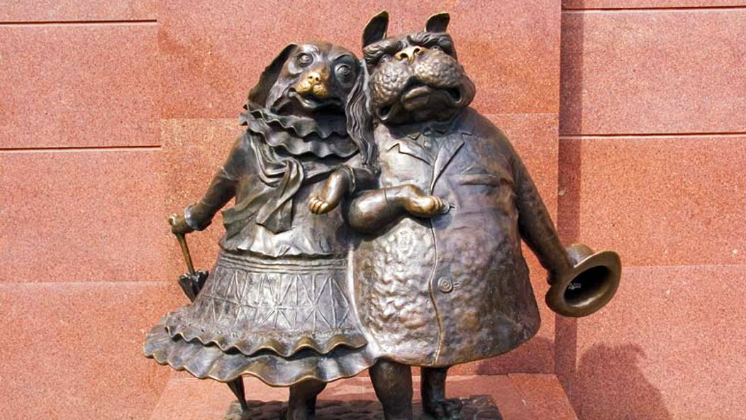 Гуляющие собачки красная ул 25 фото ТОП-5 городских памятников Краснодара US-Travel Дзен
