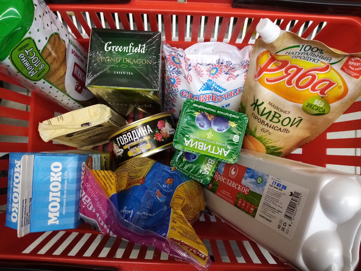Корзина продуктов. Фото автора