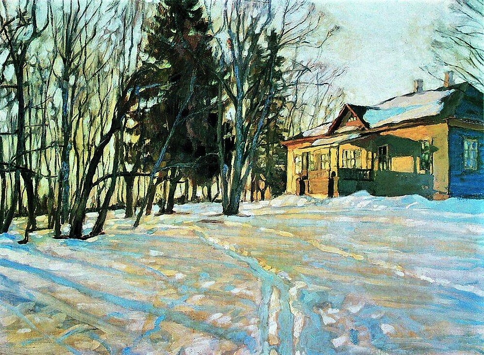 Жуковский С.Ю., «Мартовский вечер», 1904, холст, масло