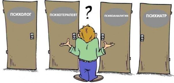 Оказывается, большинство людей  путают психиатров, психологов и психотерапевтов. 