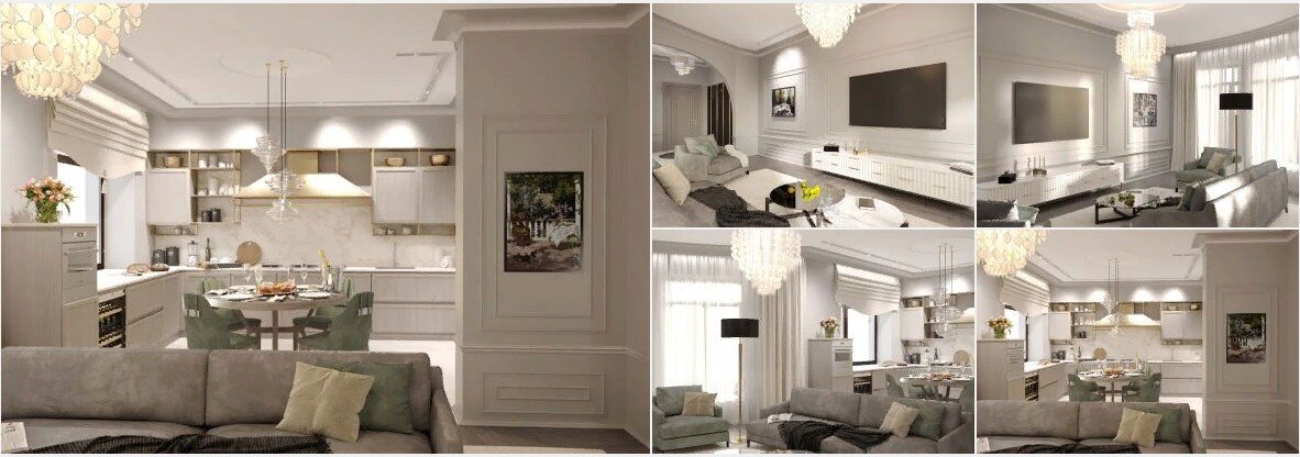  На фото: Интерьер современной 2-комнатной квартиры в светлых тонах