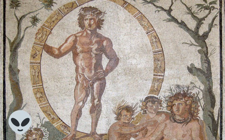 Бог неба Уран на греческой мозаике. Источник: wikipedia.org