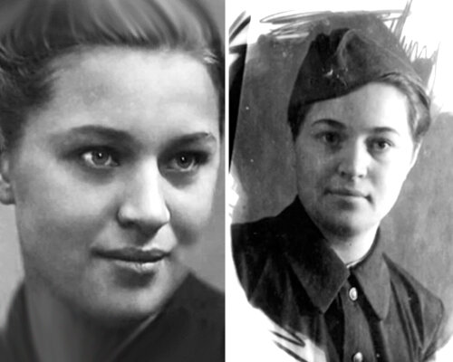 Надежда Каратаева в юности