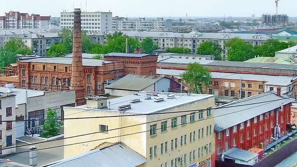 Территория Курганского завода дорожных машин. 2015 год