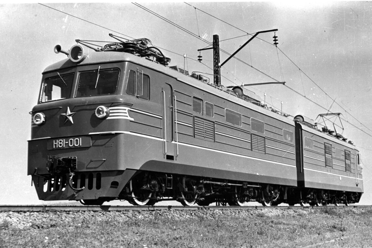 Электровоз Н81-001, Ростовская область, Новочеркасский электровозостроительный завод, 1962 г., фото из архива ВЭлНИИ, сайт trainpix.org