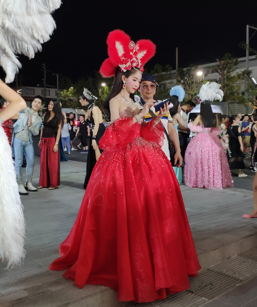 Актер шоу и турист собираются делать селфи