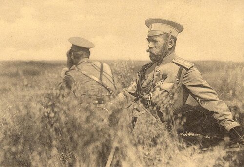 Государь Николай Второй на маневрах Русской императорской армии