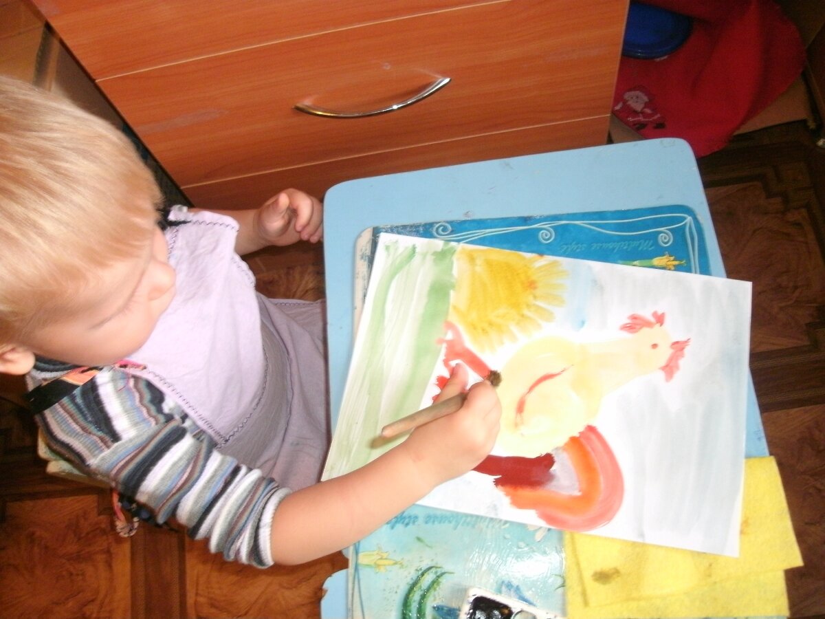 Рисуем петушка