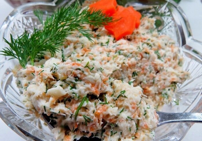 Салат с шейками раков, рецепт с фото пошагово