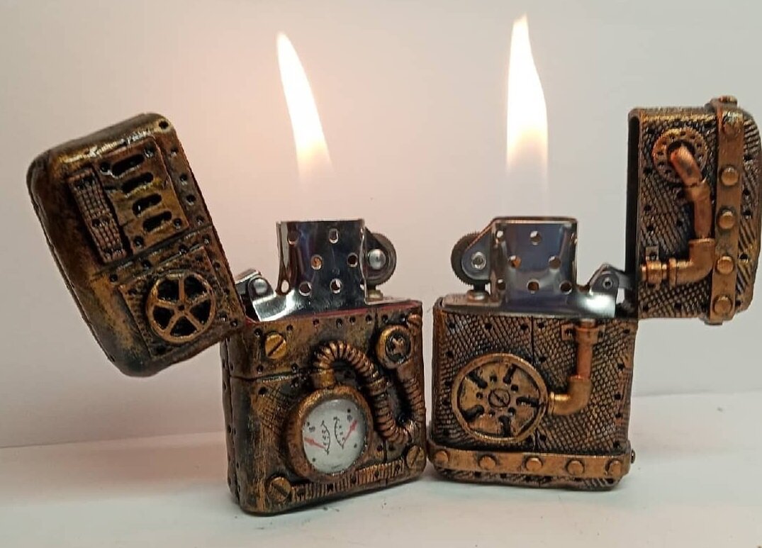 Зажигалки в стиле стимпанк