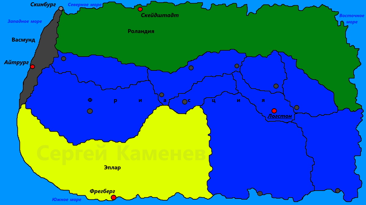 Политическая карта государств.