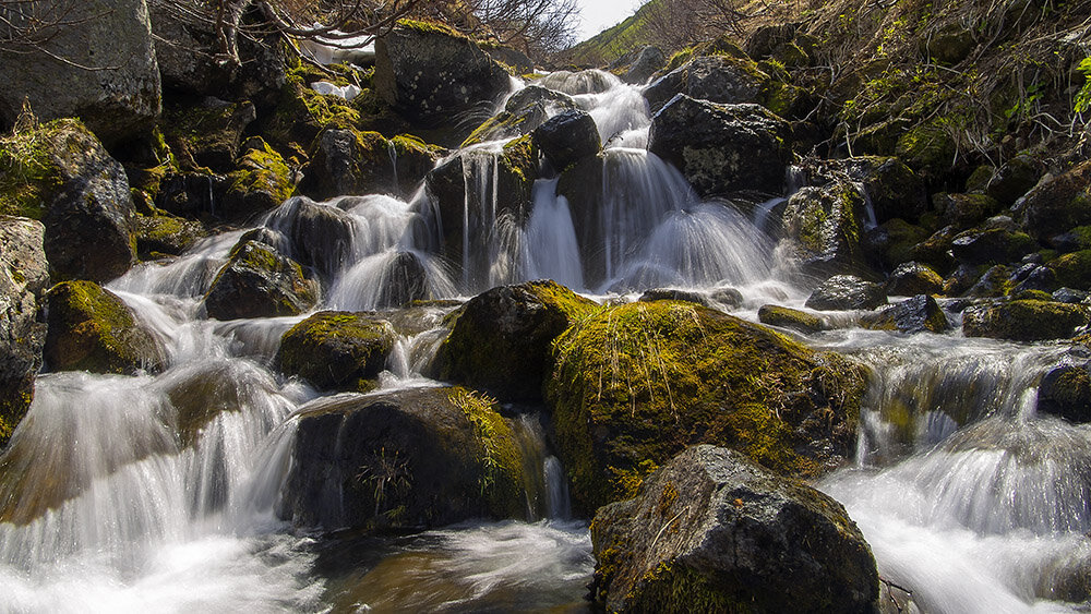 Водопад Вероникины косы Камчатка