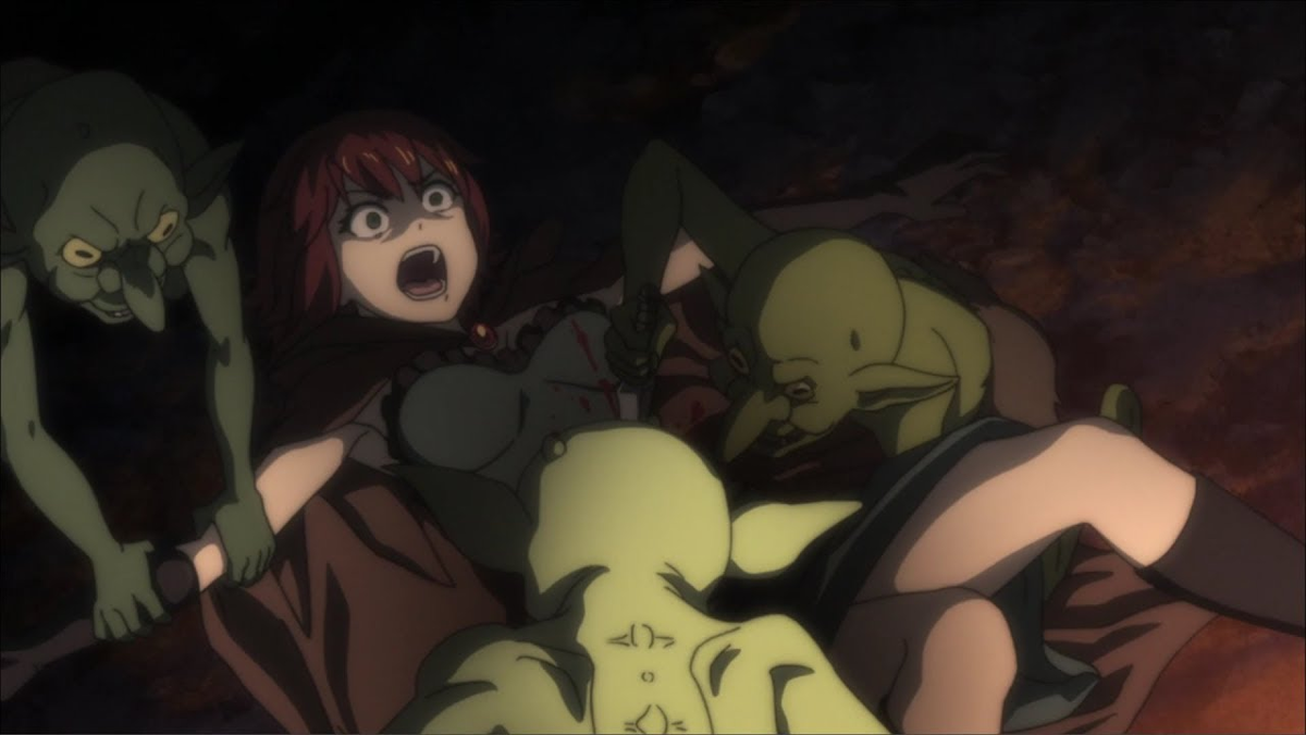 Кадр из первой серии. Этой приключенке не повезло.