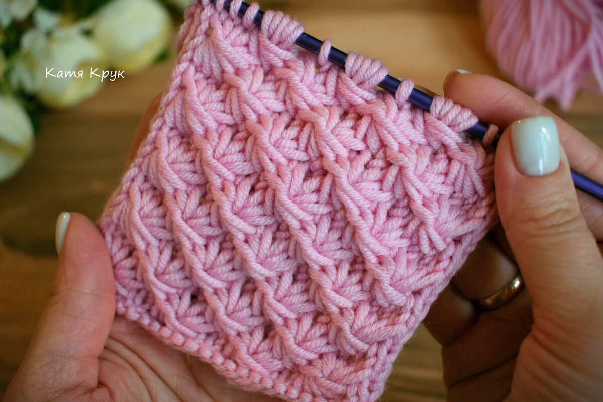 Узоры крючком для шапки, шарфа по кругу Звездочки Crochet Star Stitch pattern Decreasing