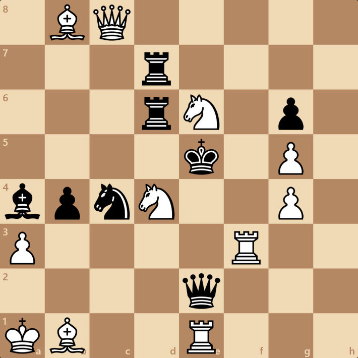 Белые ставят черным мат в 1 ход