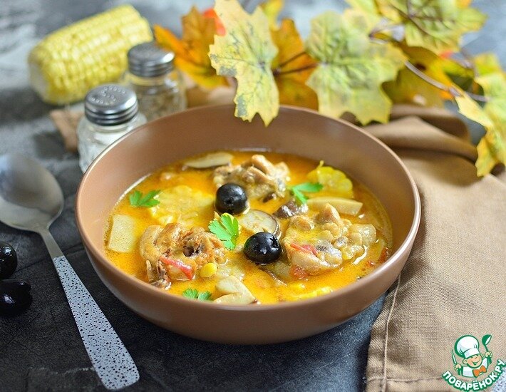 Салат из грибов, корейской моркови, кукурузы и курицы 🥗 - рецепт с фотографиями - Patee. Рецепты