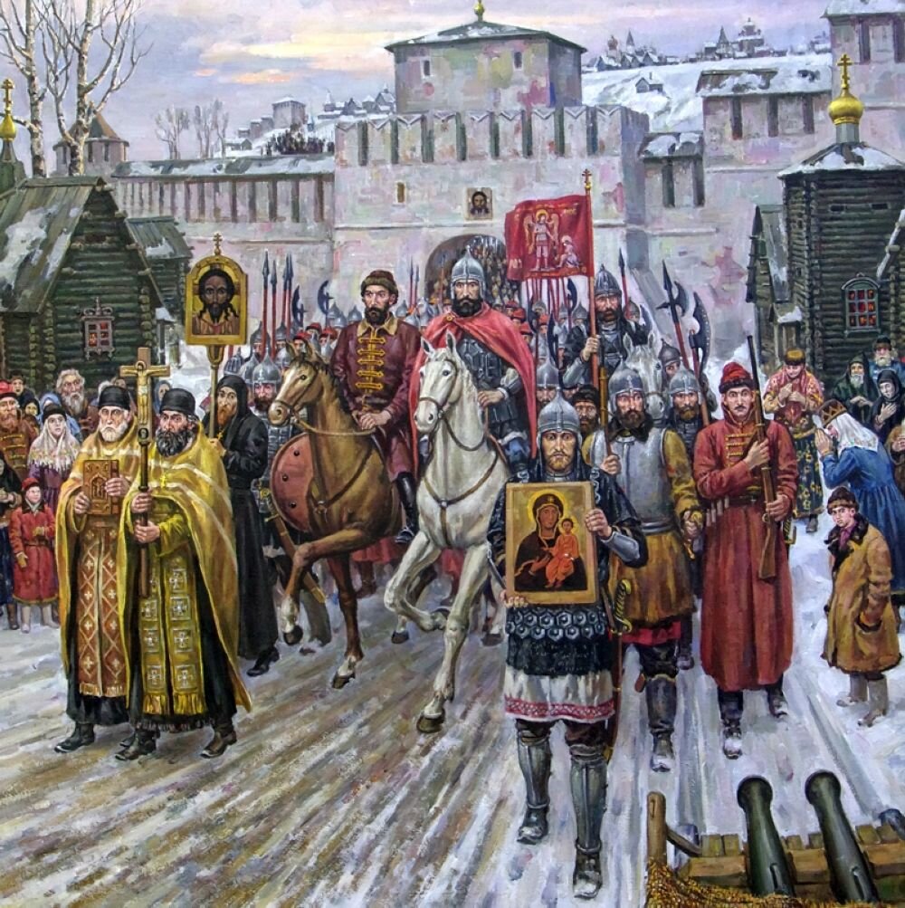 Ополчение Минина и Пожарского. Народное ополчение Минина и Пожарского 1612. Минин и Пожарский народное ополчение. 1612 Год ополчение Минина и Пожарский.