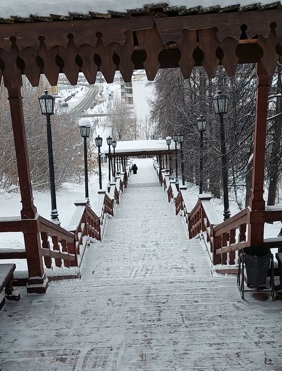 Лестница Прямского взвоза, Тобольск. Фото автора.