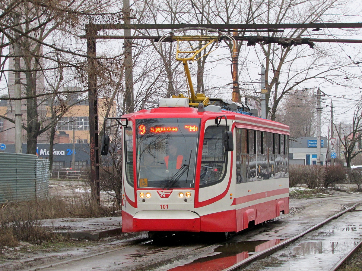 Вагон 71-623-02 на 9 маршруте, 19.01.2023 года, фото Гуськов Данил