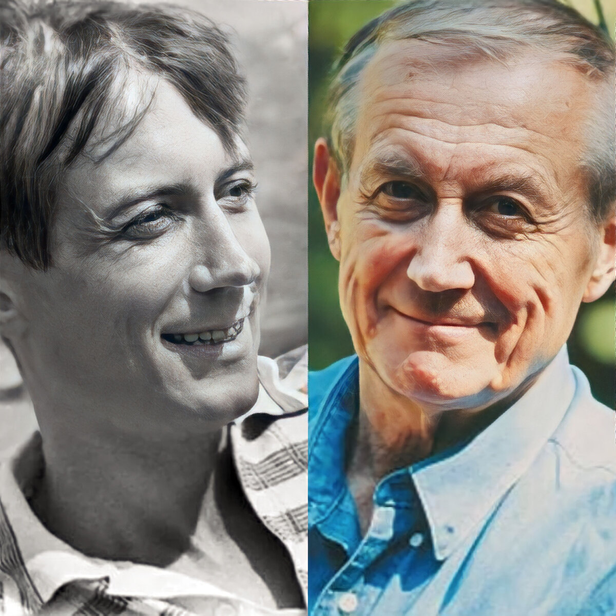 Евгений Евтушенко в молодости и в зрелые годы