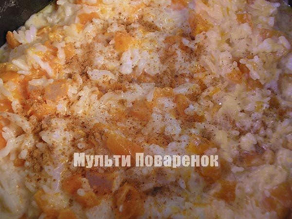 Тыквенная каша с рисом и пшеном – кулинарный рецепт