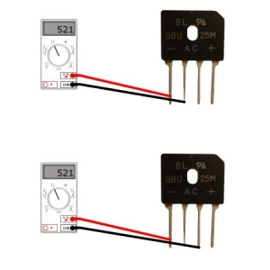 Как проверить диодный мост мультиметром не выпаивая из схемы
