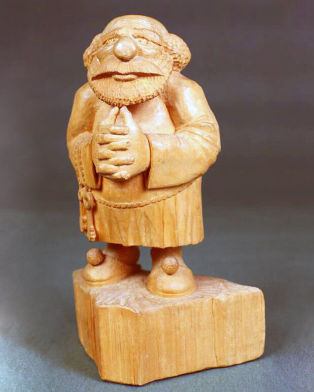 Декоративная скульптура «Домовой» из серии «Персонажи русских поверий», 1987 год. Автор Андрей Иванович Баринов 