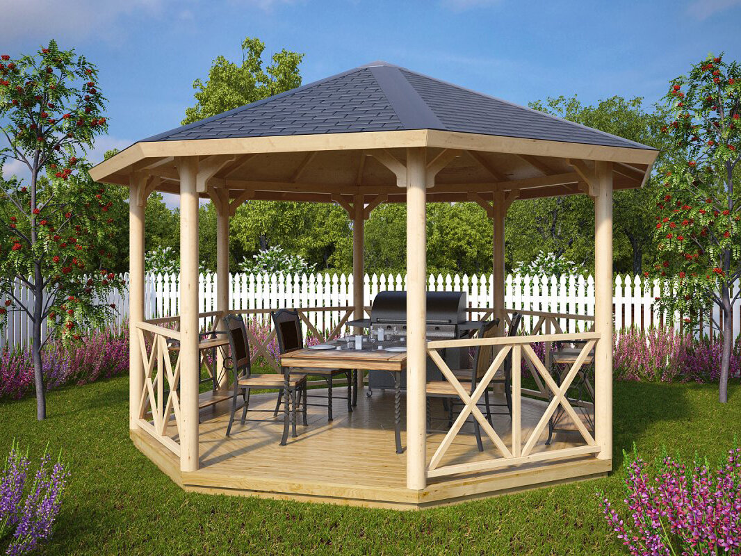 Wooden Gazebo беседки