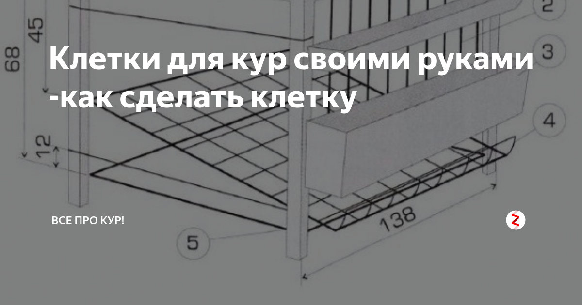 Клетки для кур несушек своими руками чертежи размеры